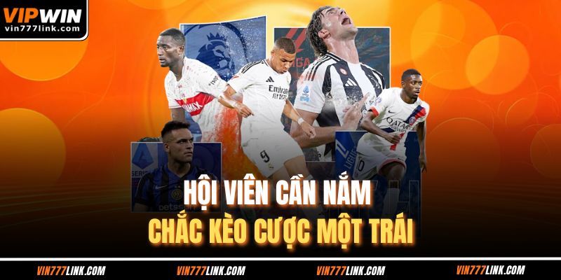 Hội viên cần nắm chắc kèo cược một trái